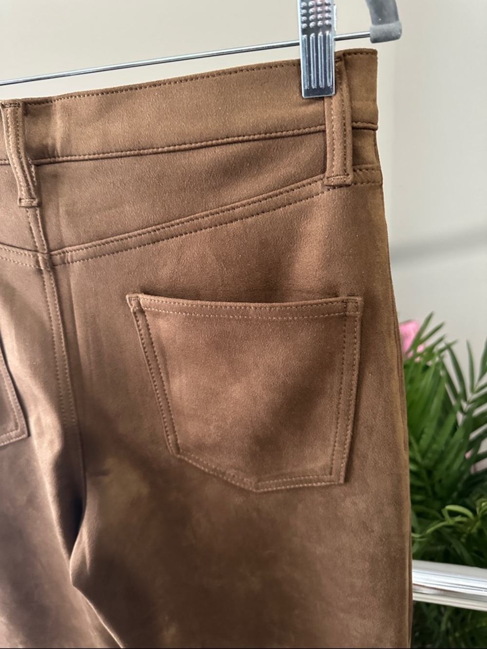Banana Republic Wide-Leg Faux Suede Pants - Picture 4 of 6
